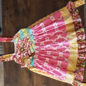 Boutique Girls Dress. Similar to Matilda Jane. Cherry Blossoms 🌸 Size 5. Twirly